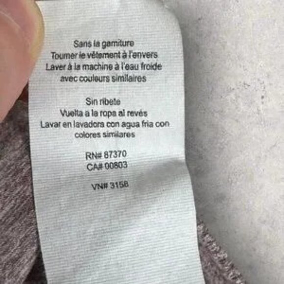 Alo Yoga Sheila Leggings Size XS Grey Pink Purple High Rise Athletic Pants Boho - Picture 4 of 6